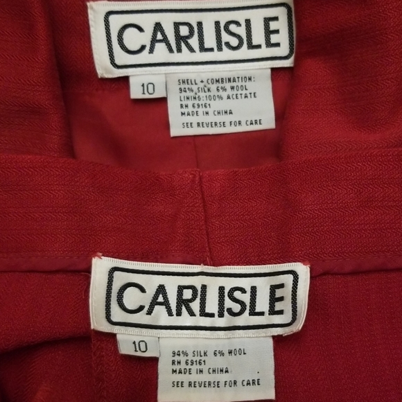 Fabulous silk pantsuit size 6 - Picture 8 of 8